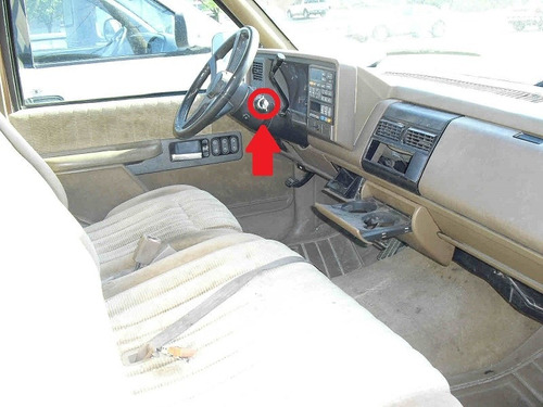 88-94 Chevrolet Silverado Switch Encendido Cromado Con Llave Foto 4