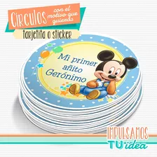 Mickey Bebé - Círculo Multiuso Para Imprimir