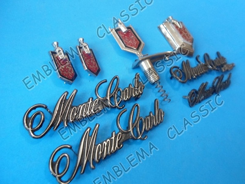 Emblemas  Montecarlo Austero Chevrolet Clasico Kit Foto 4