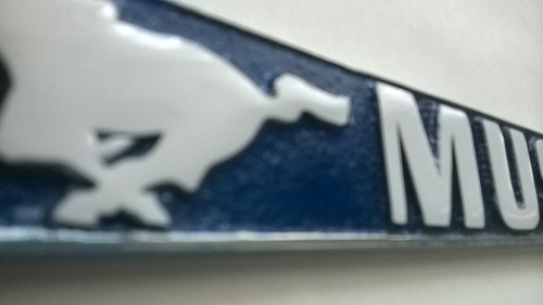 Mustang Porta Placa Metlico Azul Personalizable Portaplacas Foto 7