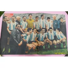Antigua Lámina Central Mundo Deportivo Selec. Argentino 1956