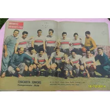 Antigua Lámina Central Mundo Deportivo Chacarita Junior 1956