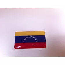 Adesivo Resinado Da Bandeira Da Venezuela 5x3 Cm