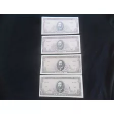 4 Billetes 1 Escudo Diferentes Firmas Y Tonalidades