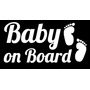 Adesivo Bebê Bordo Baby On Board Carro Berço Quarto Baby 15