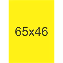 Cartaz Amarelo 65x46 Cm- Pct 100 Peças