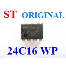 24c16wp - X24c16wp - Memoria - Eprom Original Kit C/ 10 Pçs