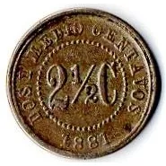 Moneda 2 1/2 Cent Estados Unidos Col 1881 Pequeña 4mm Oferta