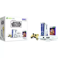 Microsoft Xbox 360 + Kinect Slim 320gb Limited Edition Star Wars Bundle Cor Matte Blue E White
