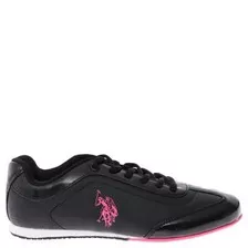 Tenis Us Polo Assn Negros Con Rosa Fiusha Envio Gratis Dhl