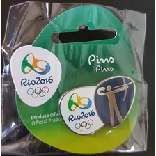 Pin Oficial Pictograma Tiro Com Arco Olimpiada Rio 2016