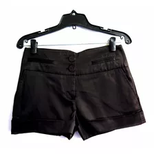 Short Negro De Raso Maria Cher Talle M