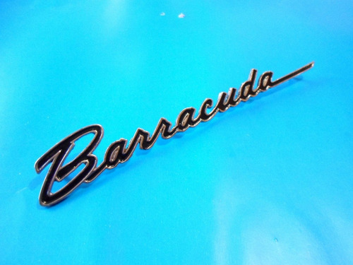 Emblema Plymouth Barracuda 1969 Lateral Foto 2