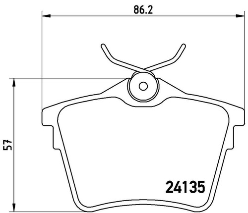 Balatas Traseras Peugeot 407 Hdi110hp 1.6 04-04 Brembo L. M Foto 2