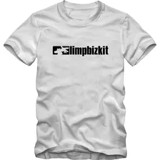 Limp Bizkit Camiseta Tradicional T-shirt Algodão 30.1 Silk