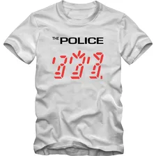 The Police Camiseta Tradicional T-shirt Algodão 30.1 Silk