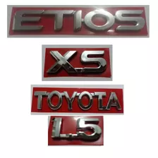 Kit Emblemas Toyota Etios Xs 1.5