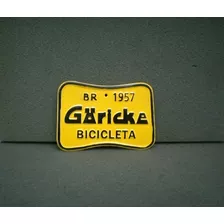 Placa De Licenciamento Bicicleta Antiga Goricke