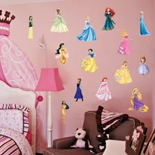 Adesivos Decorativos Princesas Disney + Régua Do Crescimento