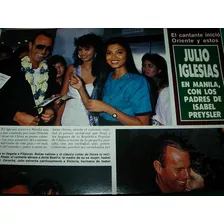 Julio Iglesias En Manila 3 Pg Clipping Revista Hola