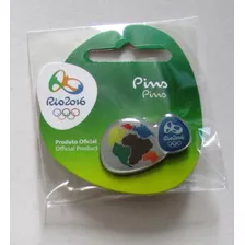 Pins Jogos Rio 2016 - Diversidade Olimpica Racial Mundial