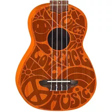 Luna Paz Amor Música Diseño Superior Ukelele Soprano