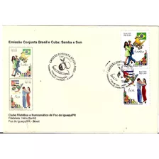 Fdc Com Cbc Selo 2627-2628 Som E Samba Brasil Cuba 2005