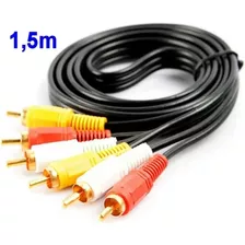 Kit 20 Cabo Audio/video Macho Rca, Av 1,8m Video Tv Lcd Led