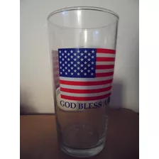 Vaso God Bless America United States Retro Usa Flag Bandera