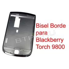 Borde Cromado Bisel Para Blackberry Torch 9800 Negro Blanco