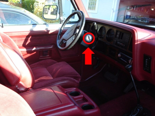 91-92 Dodge Ram Charger Switch De Encendido Con Llaves Foto 5