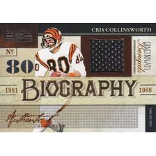 2009 Treasures Bio Jersey Cris Collinsworth Wr Bengals 47/50