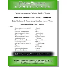 Comisionista, Trámites Y Encomiendas Bs As, Córdoba Y Sta Fe