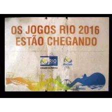 Placa Cartaz Olimpíada Rio 2016 Volei De Praia Em Copacabana