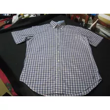 Camisa Sport Nautica Talla S Manga Corta Cuadrille Impecable