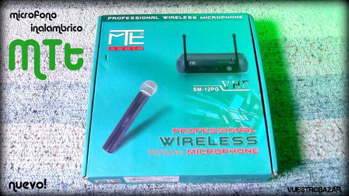 Vendo Microfono Inalambrico Mtt Audio Vhf Profesional Nuevo