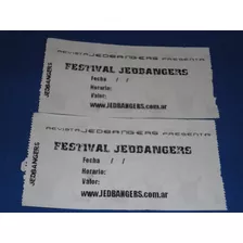 Entradas Festival Revista Jedbangers (satan Dealers,motosie