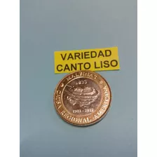 Moneda De 2 Pesos Variedad Canto Liso Año 2012
