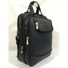 Pasta Mochila Masculina Couro Excurtiva Notebook Bolsa Mala