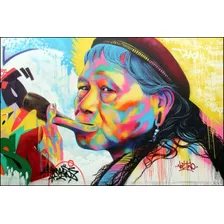 Foto Grande Hd Grafite 65cmx100cm Indígena
