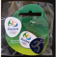 Pin Oficial Pictograma Futebol Olimpiada Rio 2016