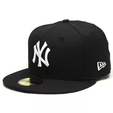 Boné New York Yankees Black/white Fitted - 7 (55.8cm) Pp