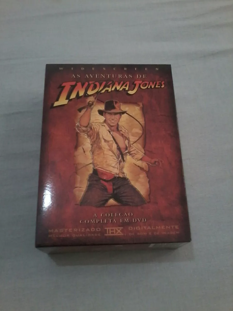 Box Dvd Trilogia Indiana Jones + Dvd De Extras