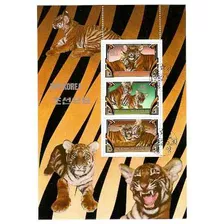 Fauna. Felinos Salvajes. Serie Compl 3 Valores H Block 1982