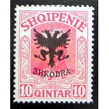 Albania, Sello Sc. 121 Zu Wied 10q 1920 Nuevo L7584