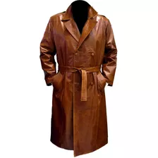 Sobretodo Trench Tapado Cuero Hombre - Maybe -