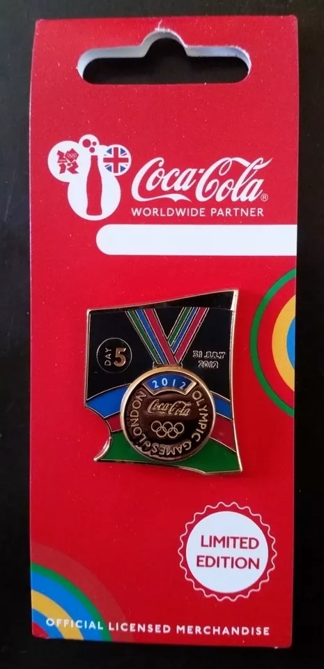 Pin Coca Cola Olimpiadas Londres 2012 Medalha De Ouro Day 5