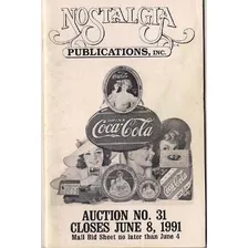 Catalogo Subasta Americano 1991 Coca Cola Nostalgia B10