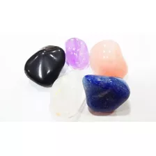 Coleção Bons Fluidos/ Kit 5 Pedras/gemas Polidas Roladas