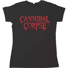 Cannibal Corpse Baby Look T-shirt Algodão 30.1 Silk
